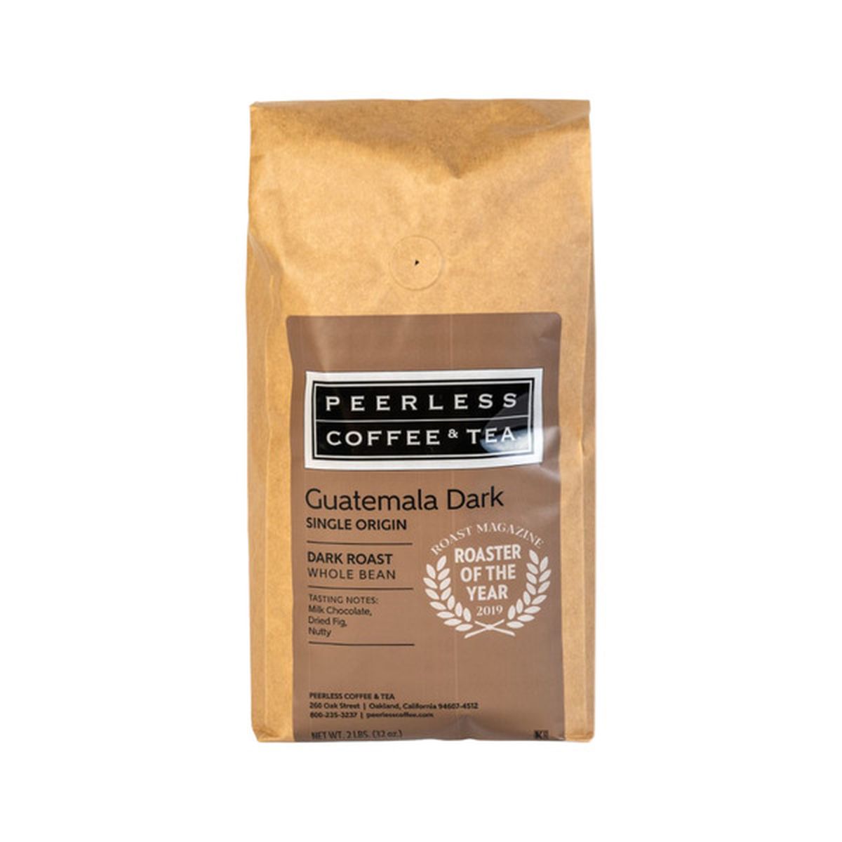 Peerless Coffee & Tea Dark Roast Guatemala Single Origin Whole Bean (2 ...