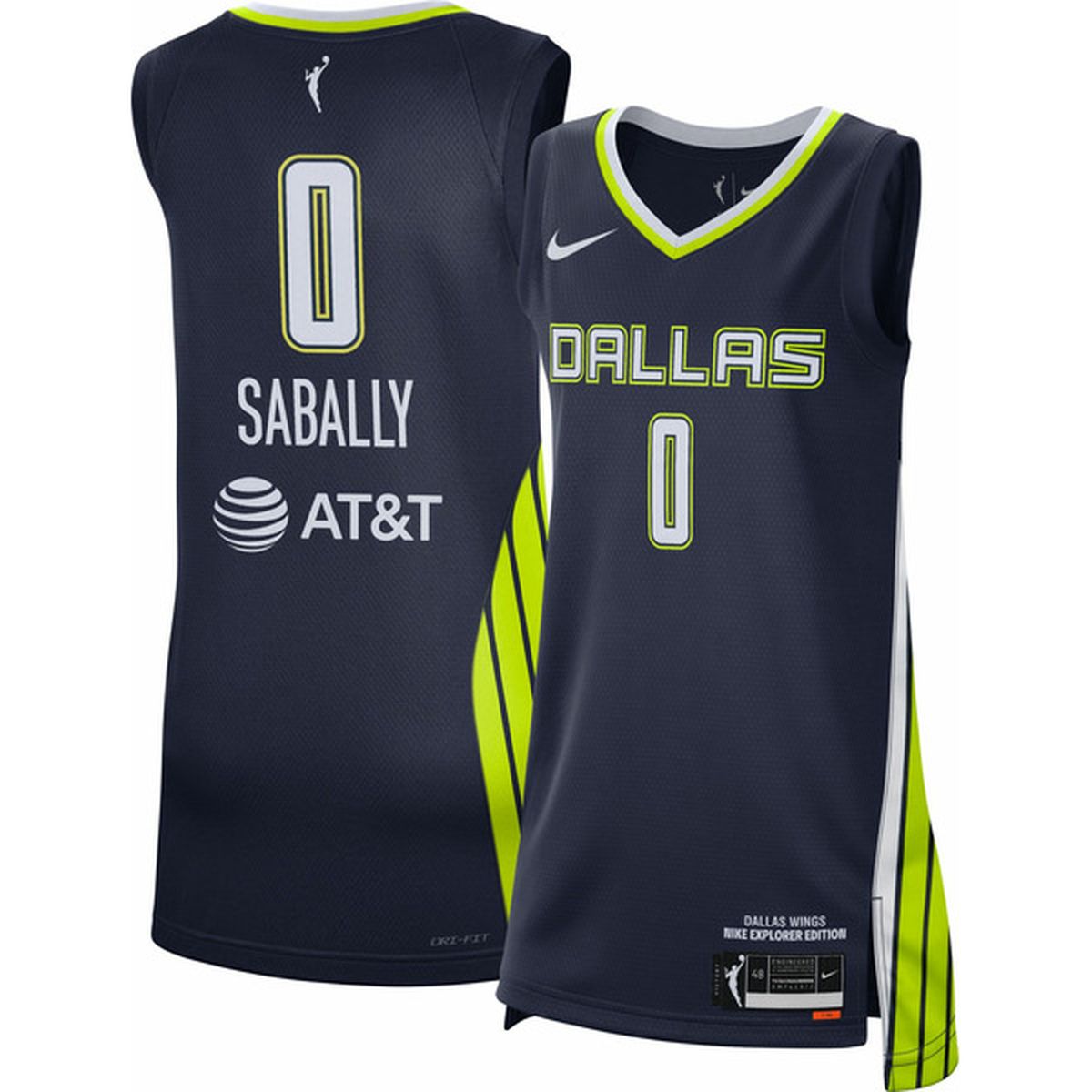 Nike Adults' Dallas Wings Satou Sabally #0 Explorer Jersey, Size 48 (1 ...