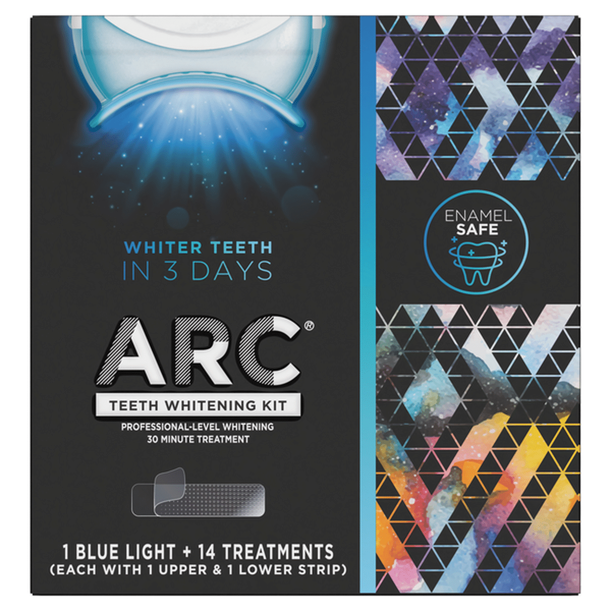 ARC Blue Light Teeth Whitening Kit, 1 Blue Light + 14 Treatments (1