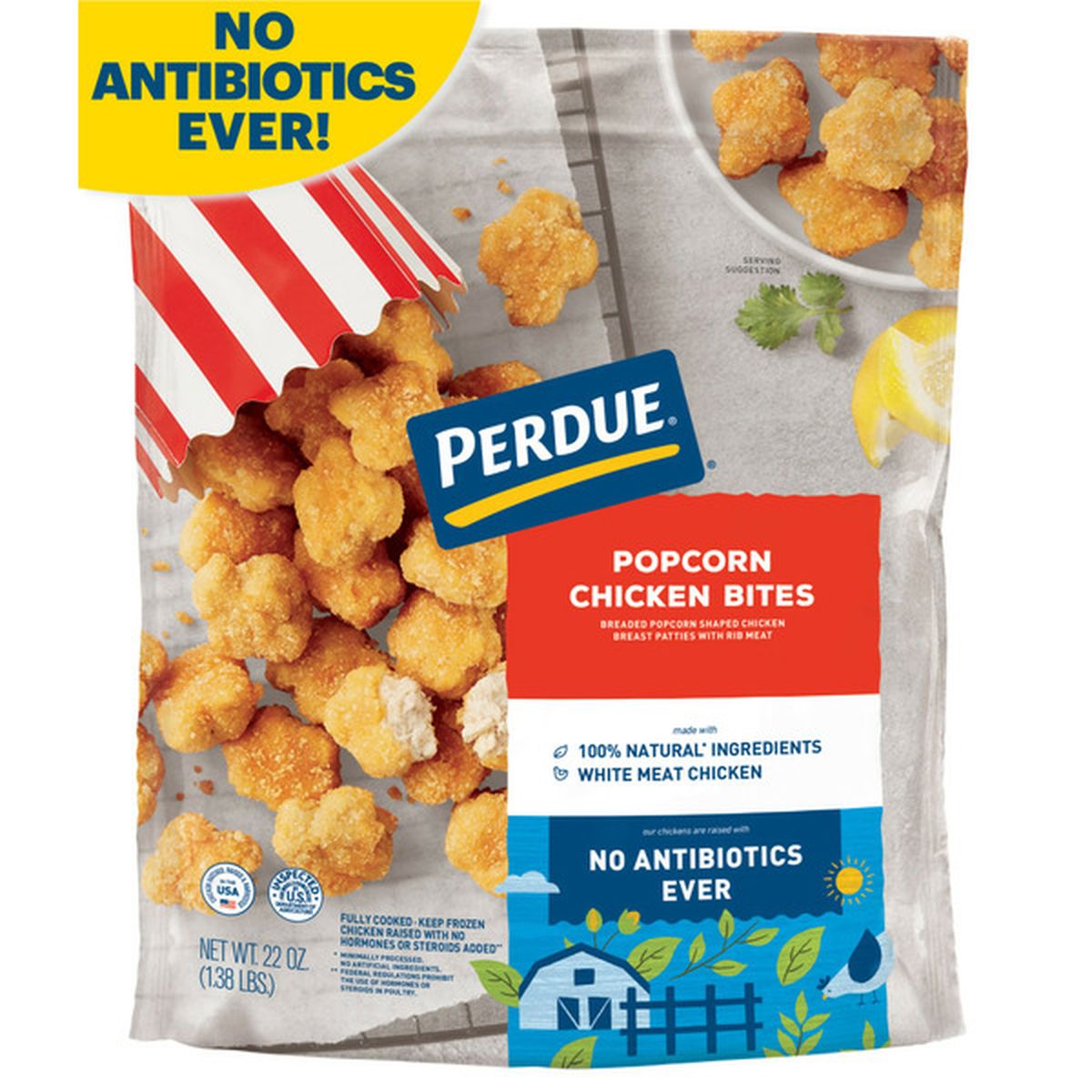 Perdue No Antibiotics Ever Breaded Popcorn Chicken (1.38 lb) Delivery ...