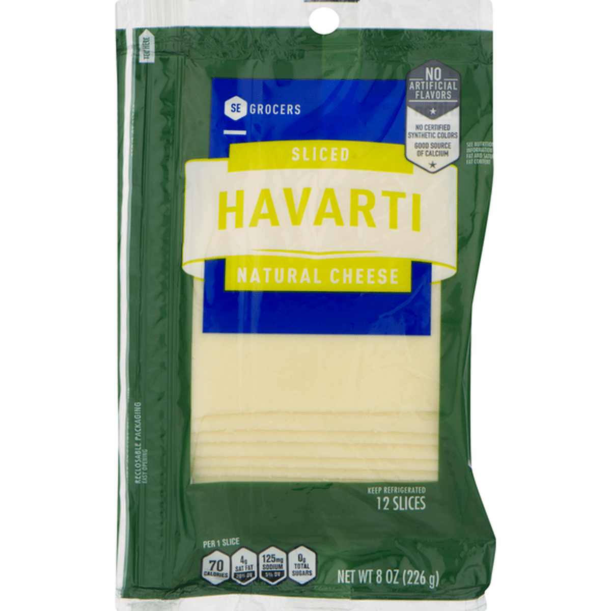 Se Grocers Cheese Natural Havarti Sliced Oz Delivery Or Pickup