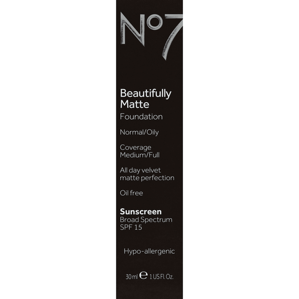 No7 Foundation, Beautifully Matte, Calico, SPF 15 (30 ml) Delivery or