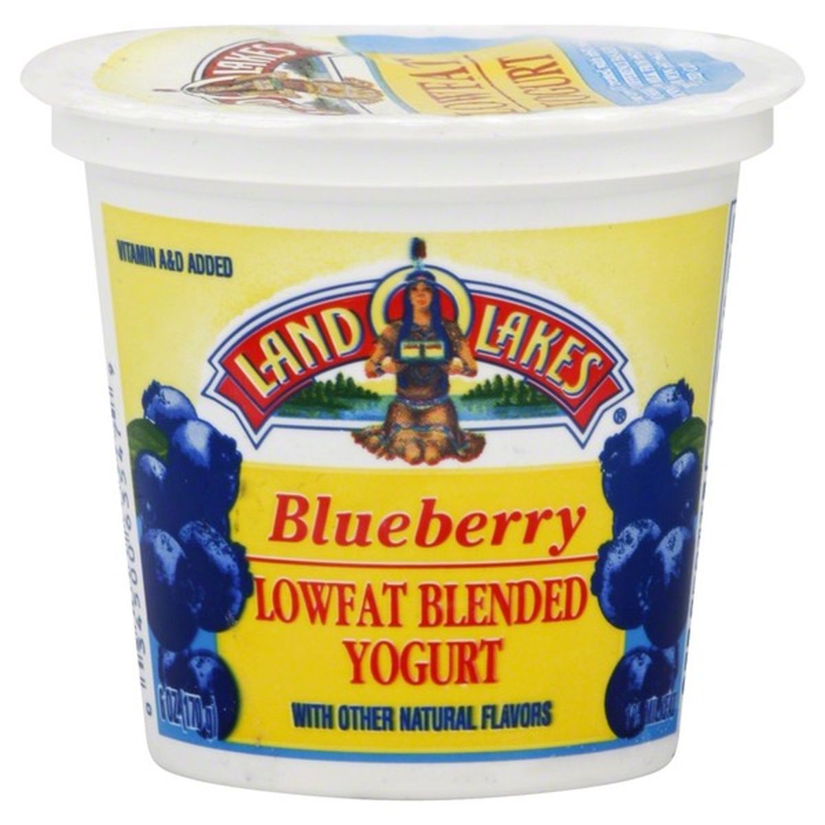 Land O Lakes Yogurt, Blended, Lowfat, Blueberry (6 oz) Delivery or ...