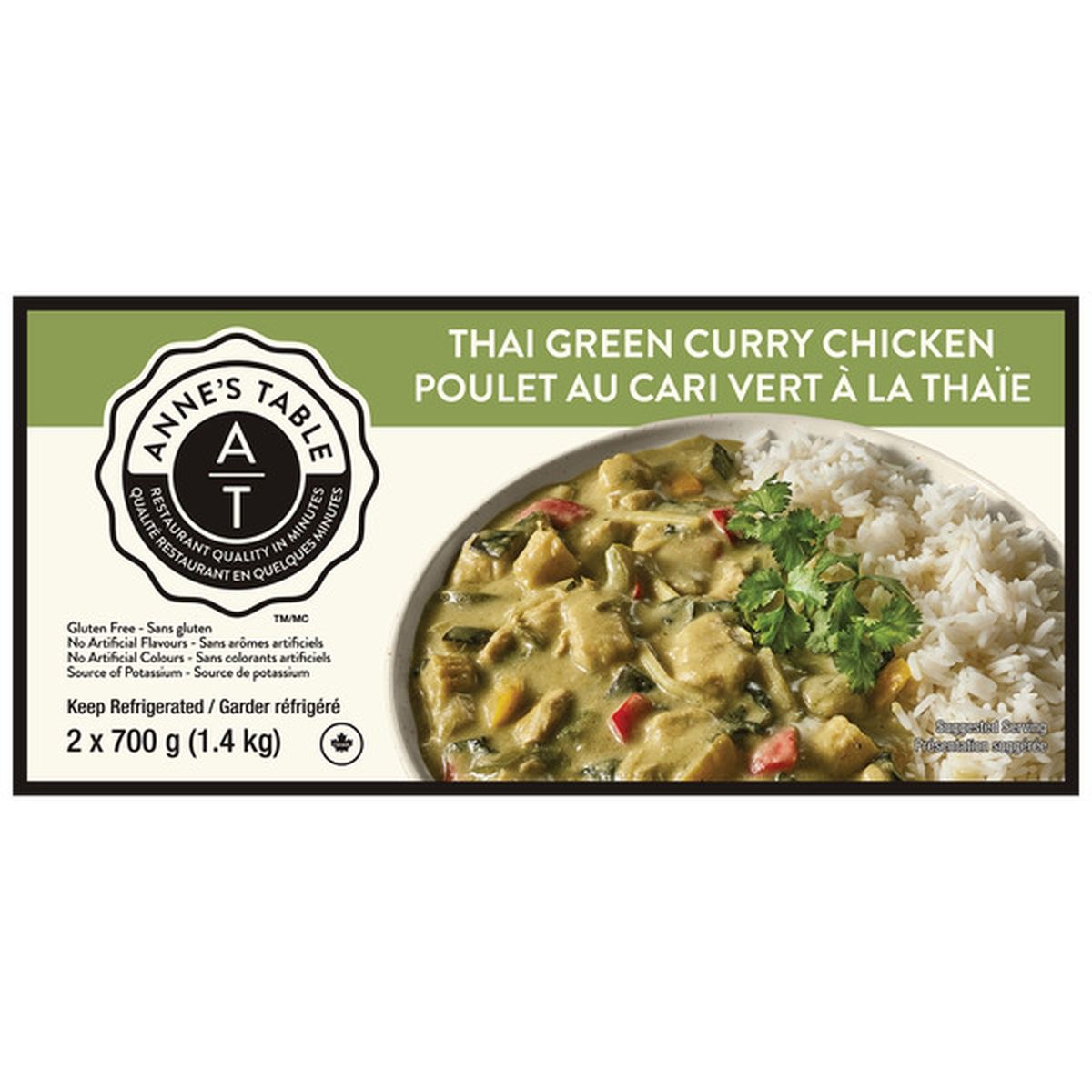 Annes Table Thai Green Curry Chicken (700 g) Delivery or Pickup Near Me -  Instacart