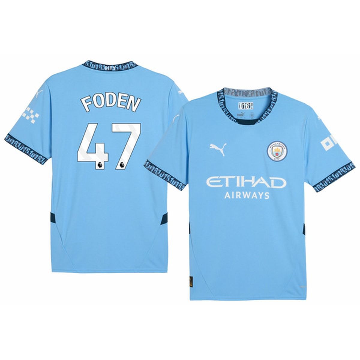 PUMA Adults Manchester City Phil Foden 47 2024 Home Replica Jersey