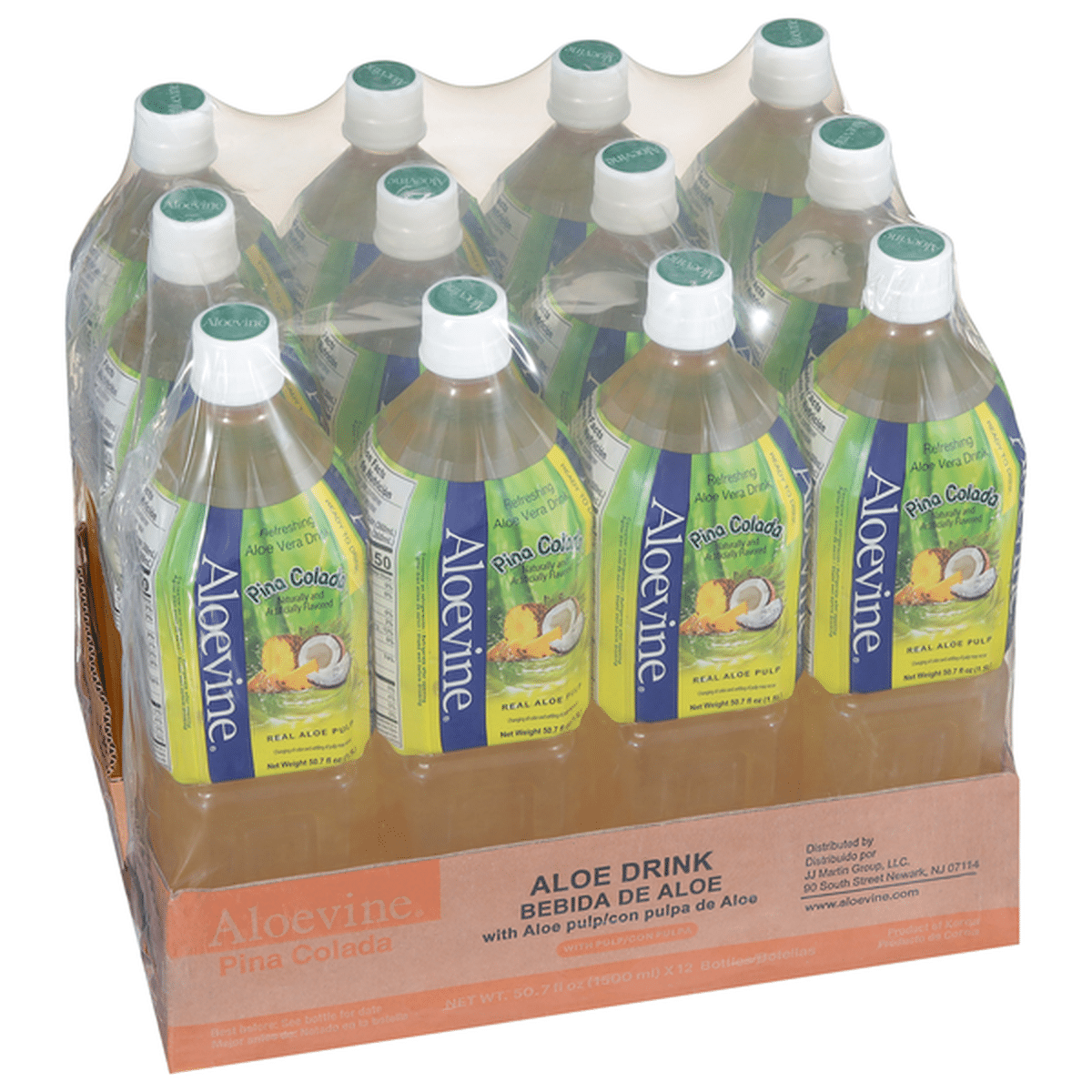 Aloevine Aloe Vera Drink Refreshing Pina Colada Each Delivery Or