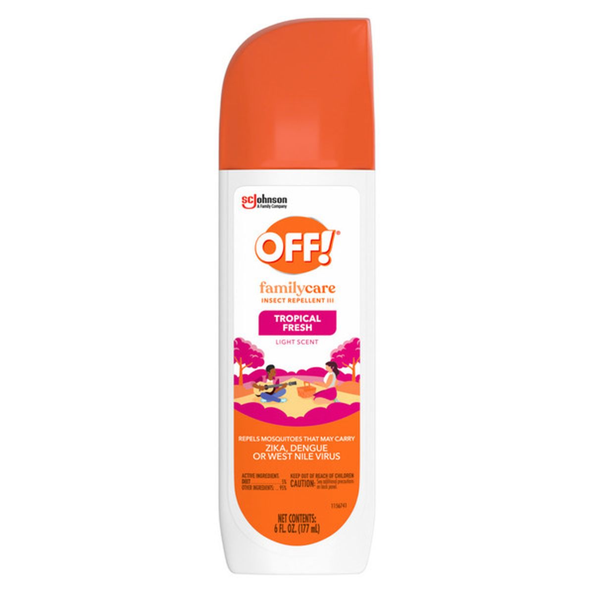 Off! FamilyCare Insect Repellent Spritz, Tropical Fresh® (6 Oz ...