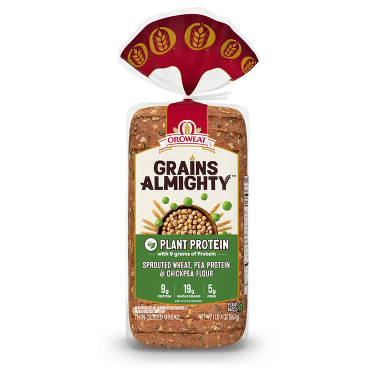 Oroweat Grains Almighty Plant Protein Bread (20 oz) Delivery or Pickup ...