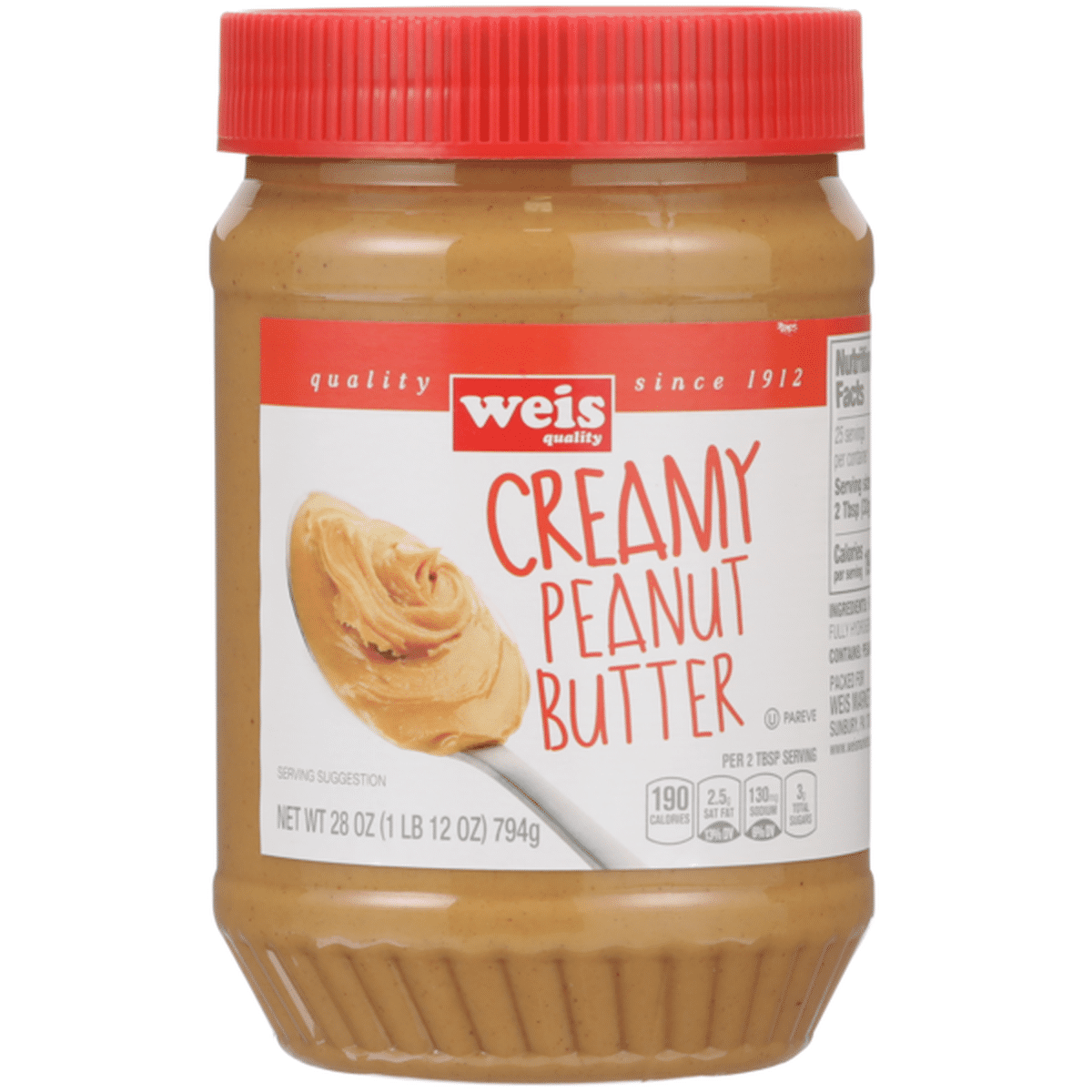 Weis Quality Creamy Peanut Butter 28 Oz Delivery Or Pickup Near Me