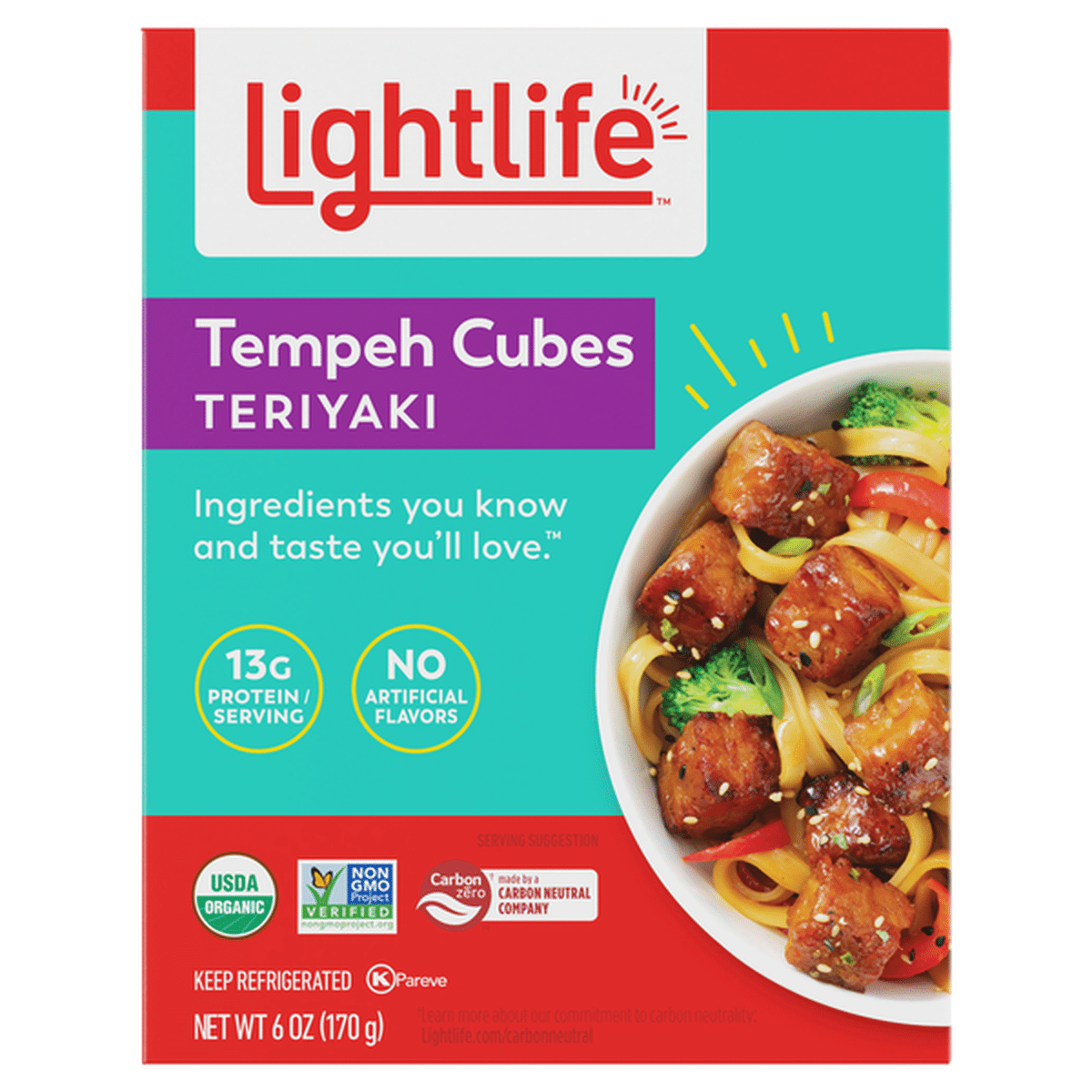 Lightlife Tempeh Cubes, Teriyaki (6 Oz) Delivery Or Pickup Near Me ...