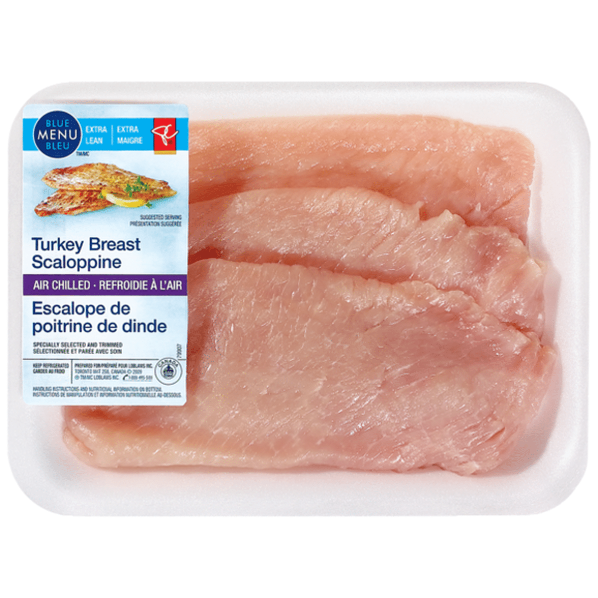 PC Blue Menu Turkey Breast Scallopini (1 kg) Delivery or Pickup Near Me ...