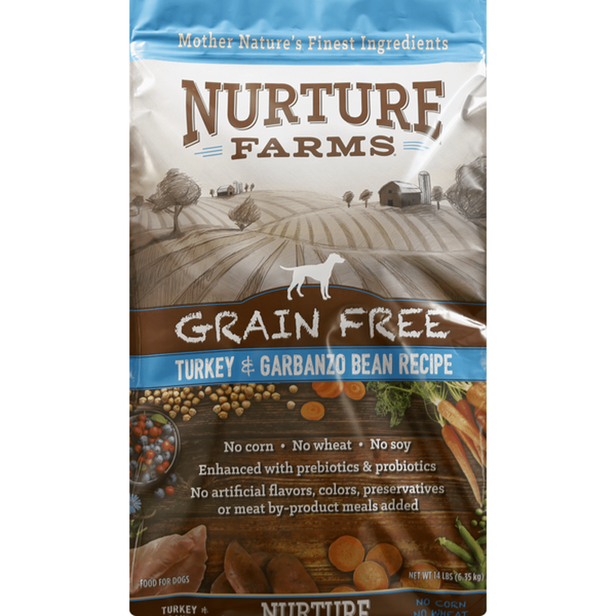 Nurture Farms Food for Dogs Grain Free Turkey Garbanzo Bean