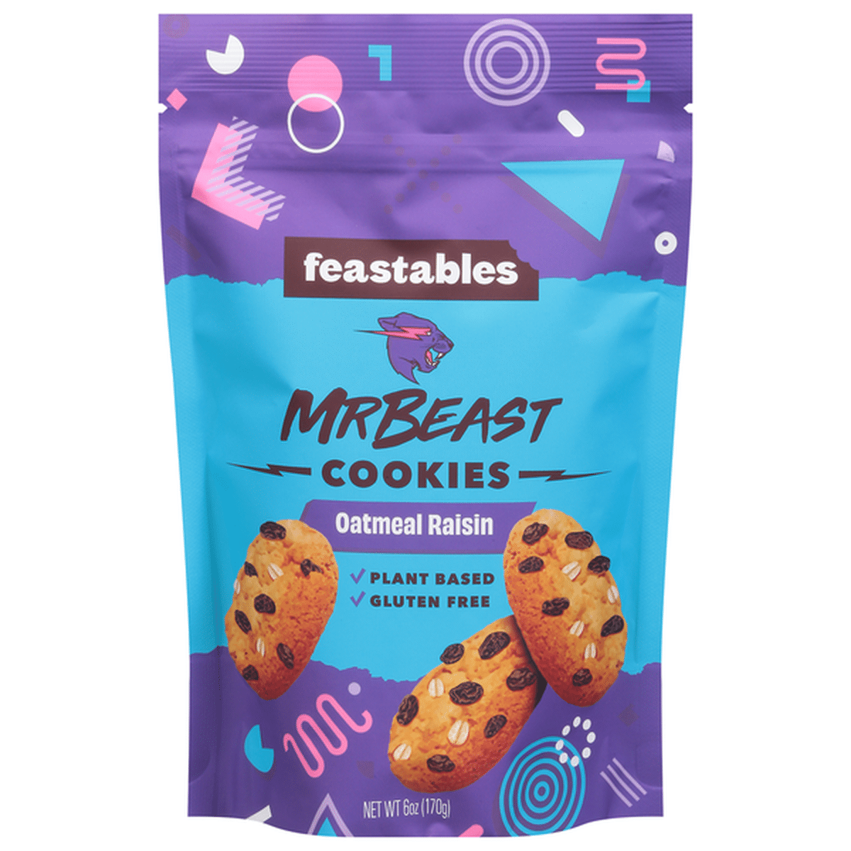 Feastables Mr Beast Cookies Oatmeal Raisin 6 Oz Delivery Or Pickup