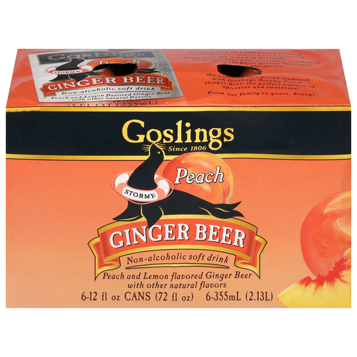 Goslings Ginger Beer Peach Fl Oz Delivery Or Pickup Near Me