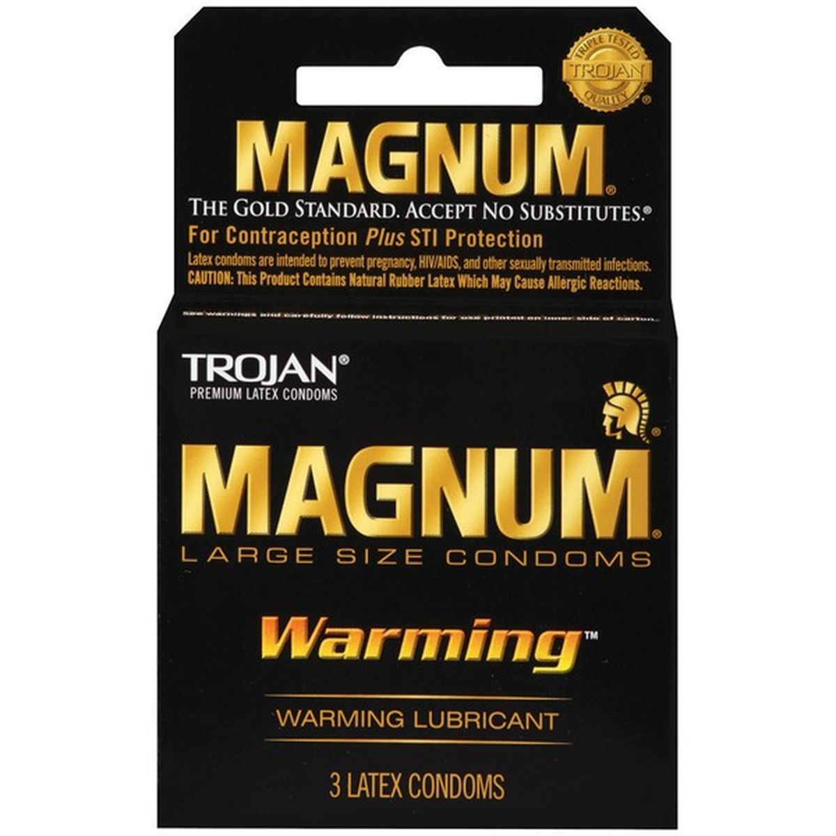 Trojan Large Size Warming Condoms Magnum (3 ct) Delivery or Pickup Near Me  - Instacart