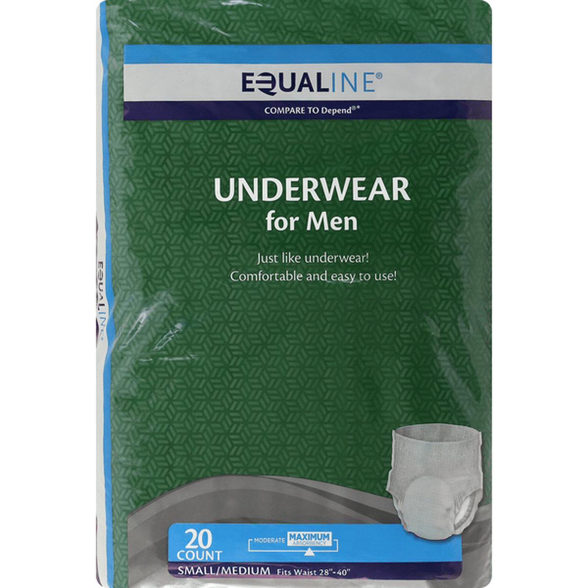 Depend Underwear Extra Absorbency Men Women Small / Medium 20 ct