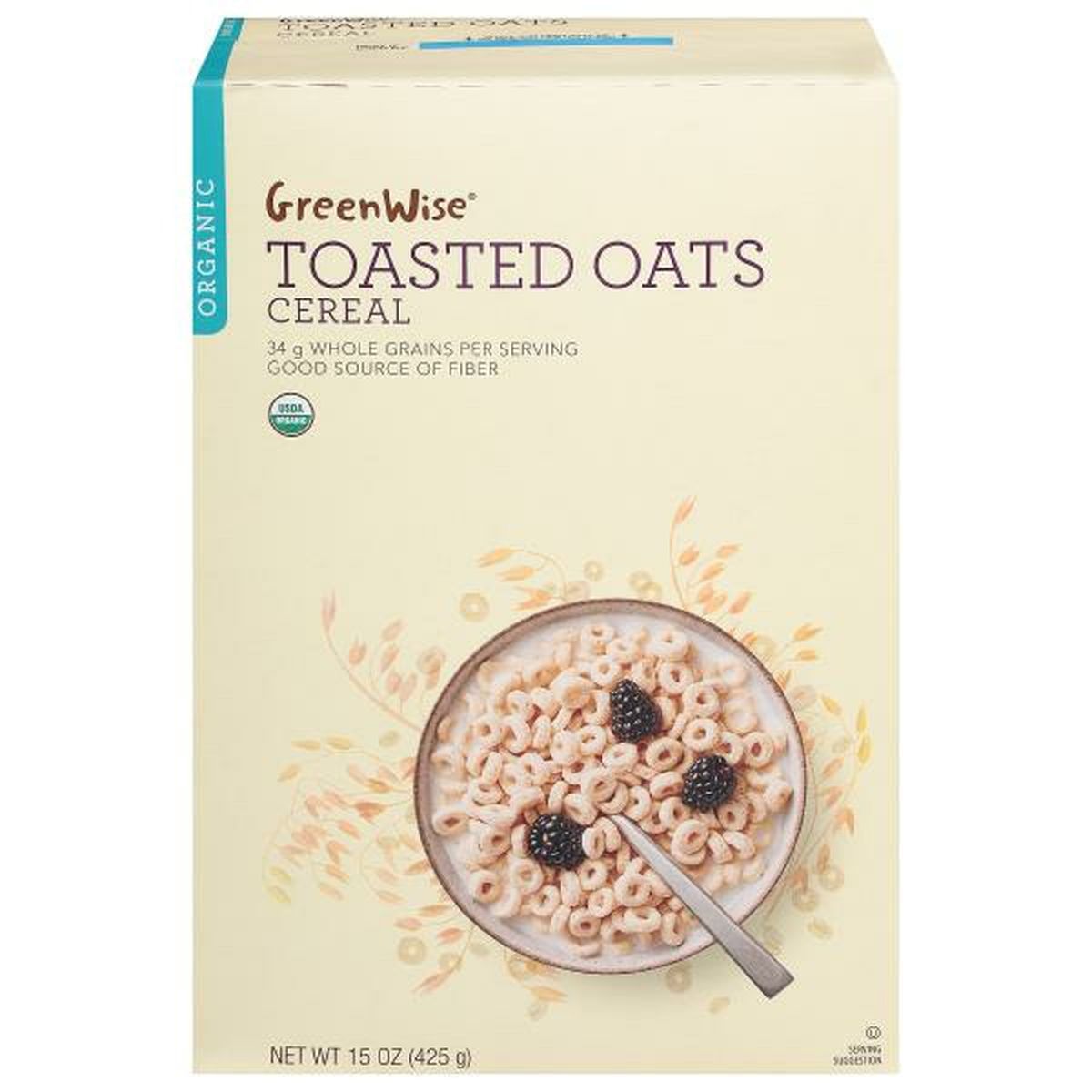 Greenwise Cereal Organic Toasted Oats