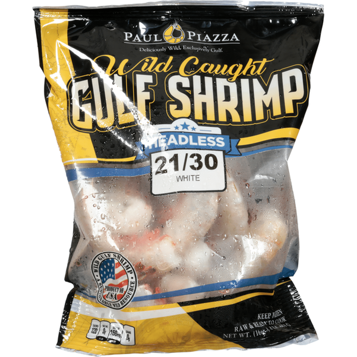 Paul Piazza Gulf Shrimp Headless Wild Caught White 16 Oz Delivery