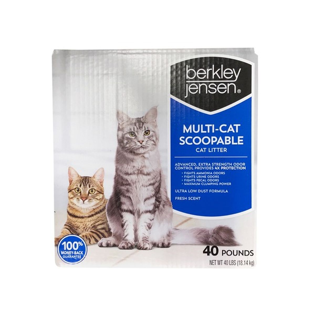 Berkley Jensen Multi Cat Scoopable Cat Litter 40 lb Delivery or