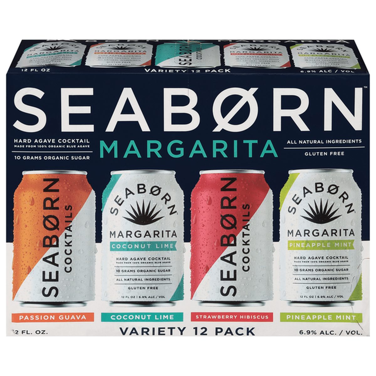 Seaborn Cocktails Margarita Variety Pack 12pk 12oz Cans