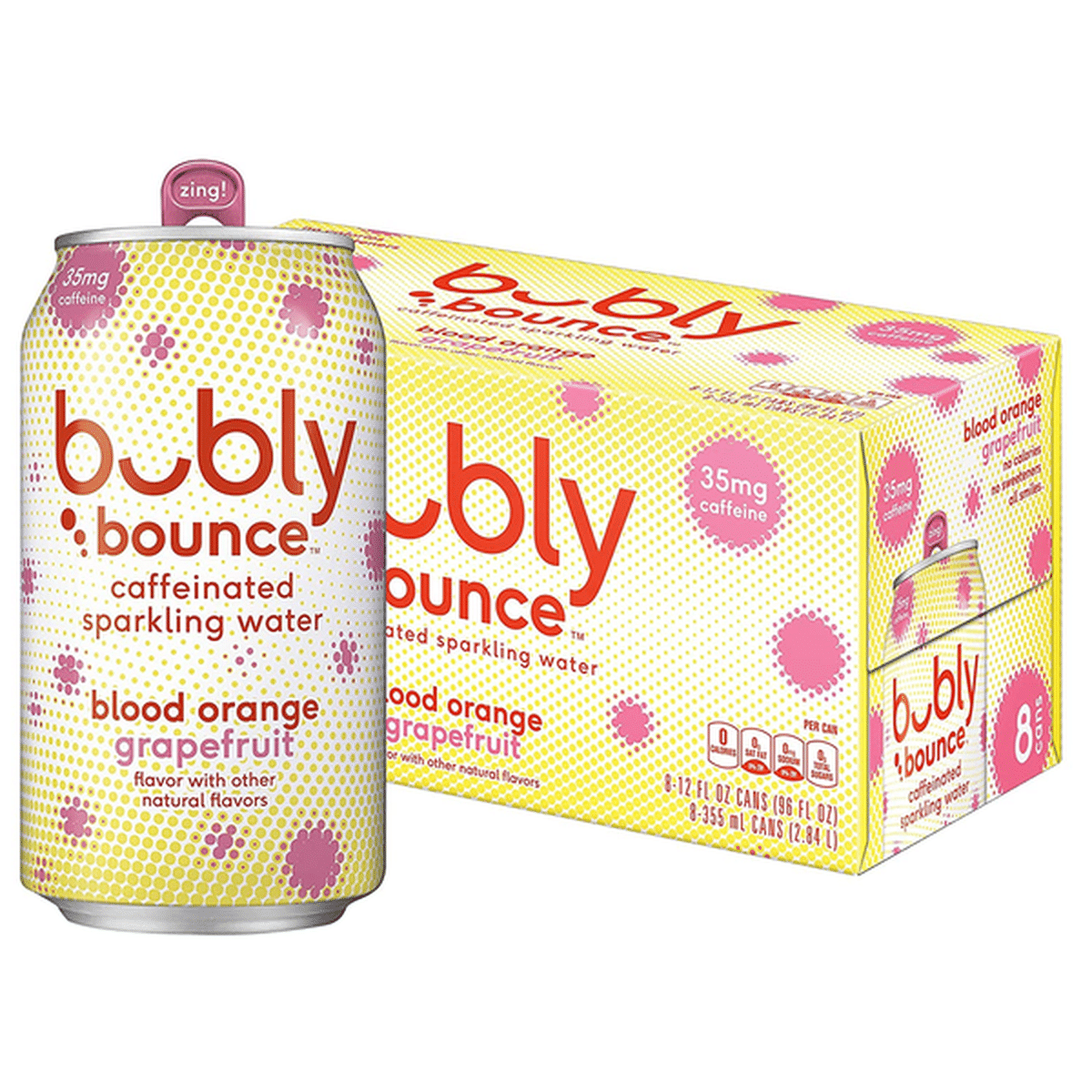 bubly Caffeinated Sparkling Water Blood Orange Grapefruit (12 fl oz)  Delivery or Pickup Near Me - Instacart