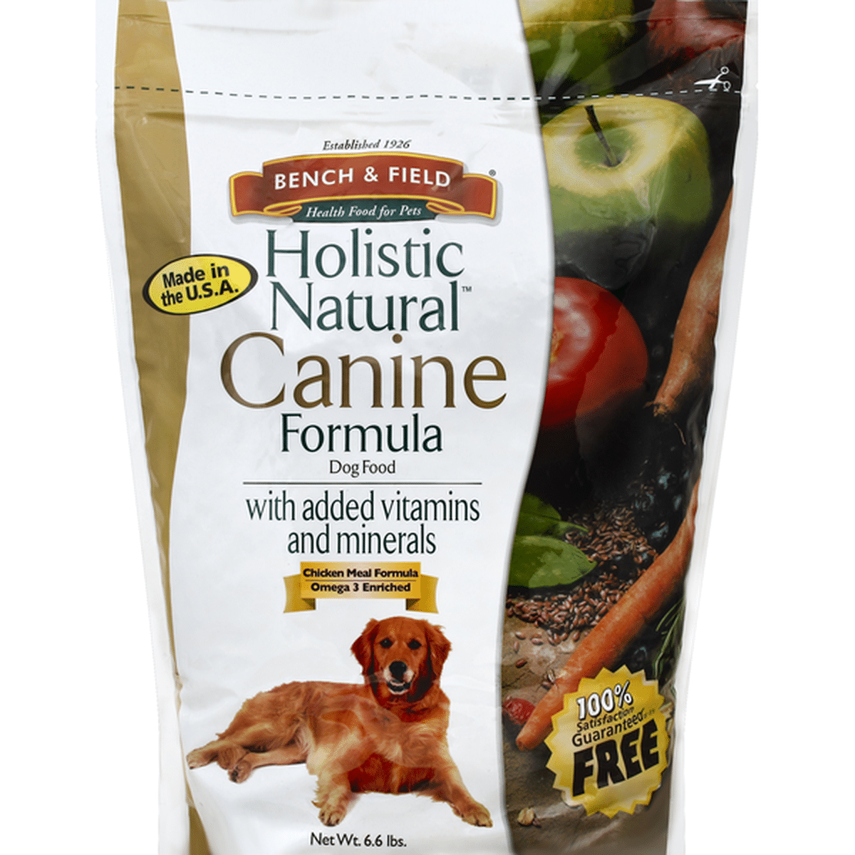 Bench Field Dog Food Canine Formula Chicken Meal Formula 6.6