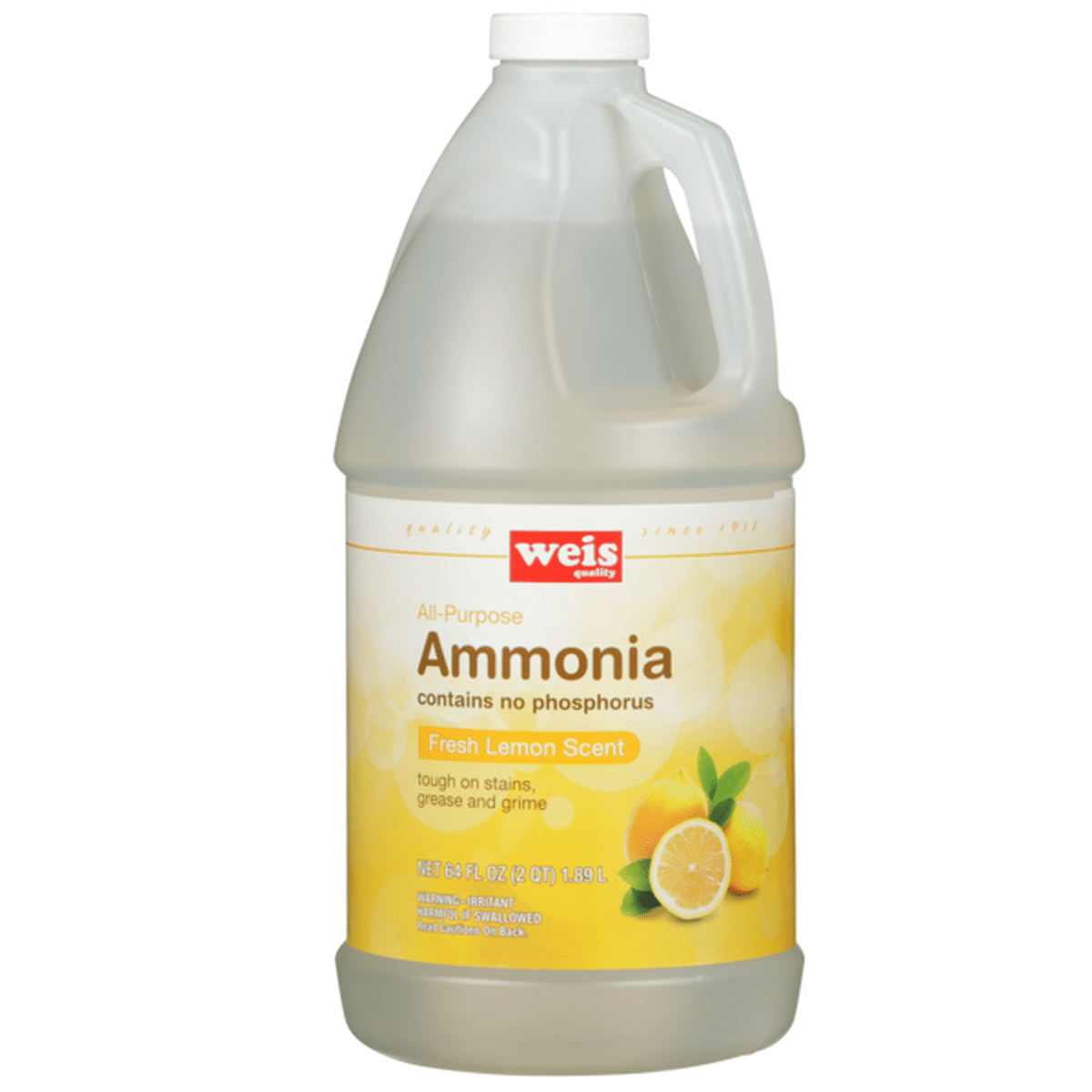 Weis Quality All Purpose Ammonia Fresh Lemon Fl Oz Delivery Or Pickup Near Me Instacart