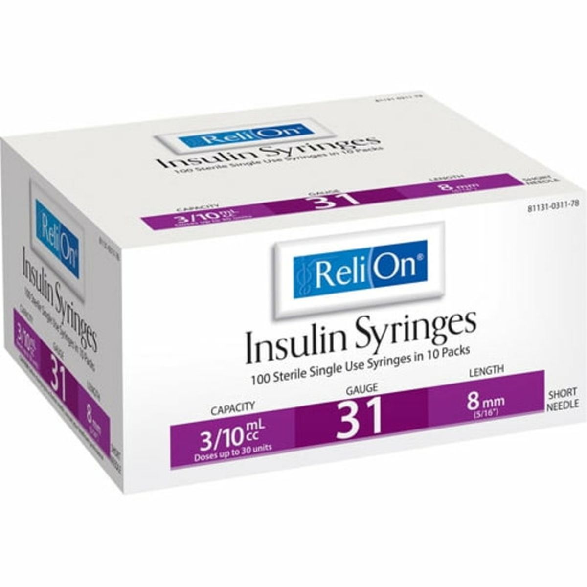 Relion Insulin Syringe (100 Ct) Delivery Or Pickup Near Me - Instacart