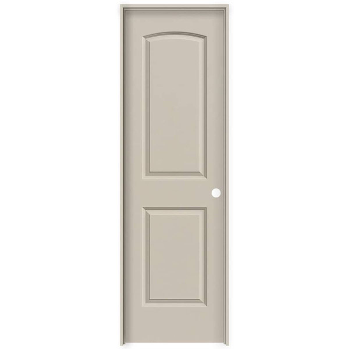 JELD-WEN Caiman 2-Panel Round Top Hollow Core Primed Molded Composite ...