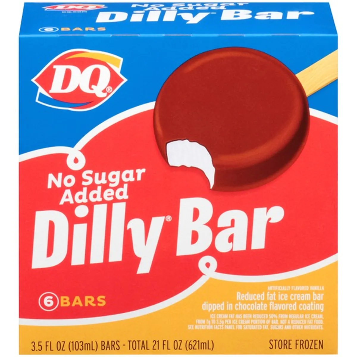 Dq Dilly Bar No Sugar Added Ice Cream Bars 20.20 fl oz Delivery or ...