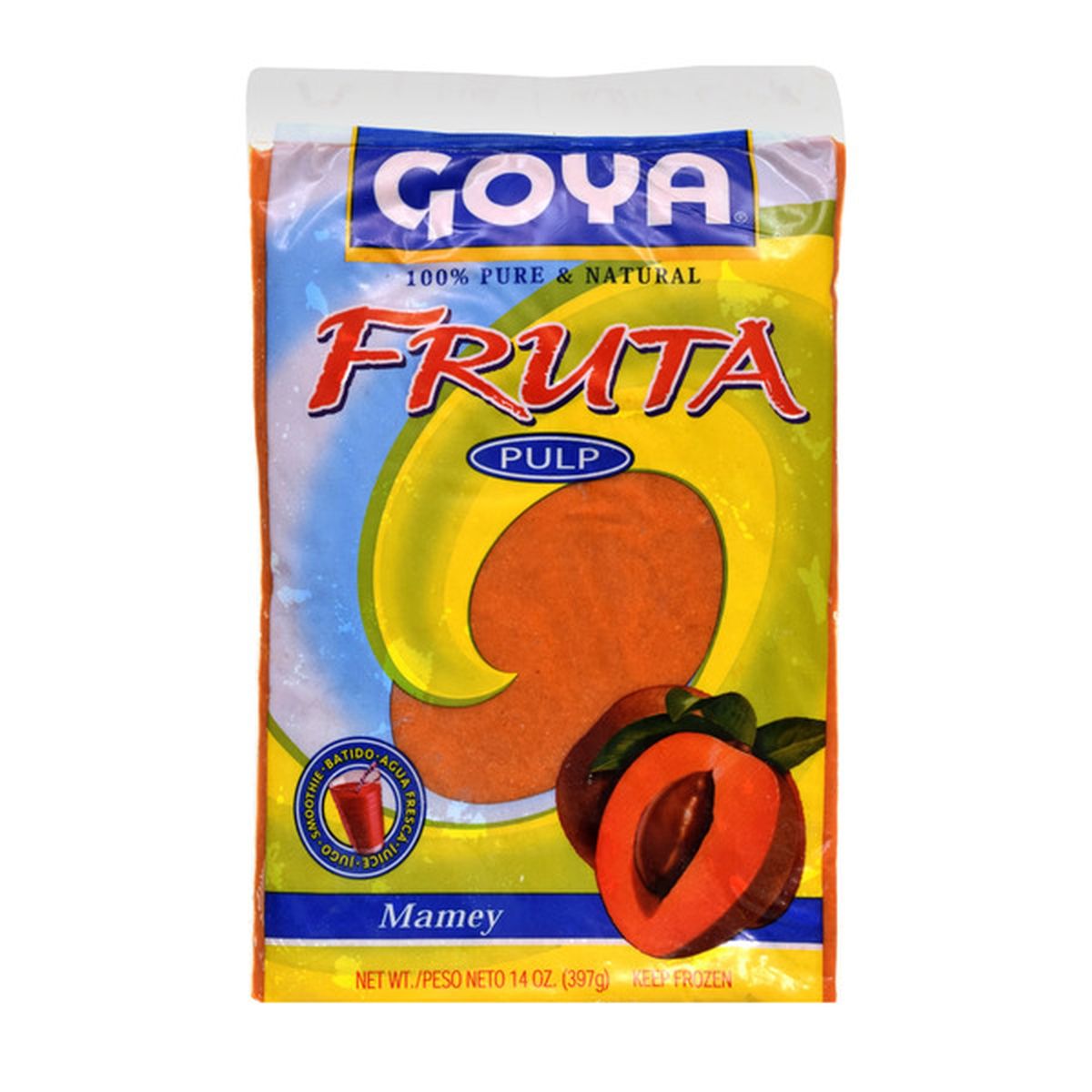 Goya 100 Natural Mamey Fruit Pulp Frozen 14 Oz Delivery Or Pickup Near Me Instacart