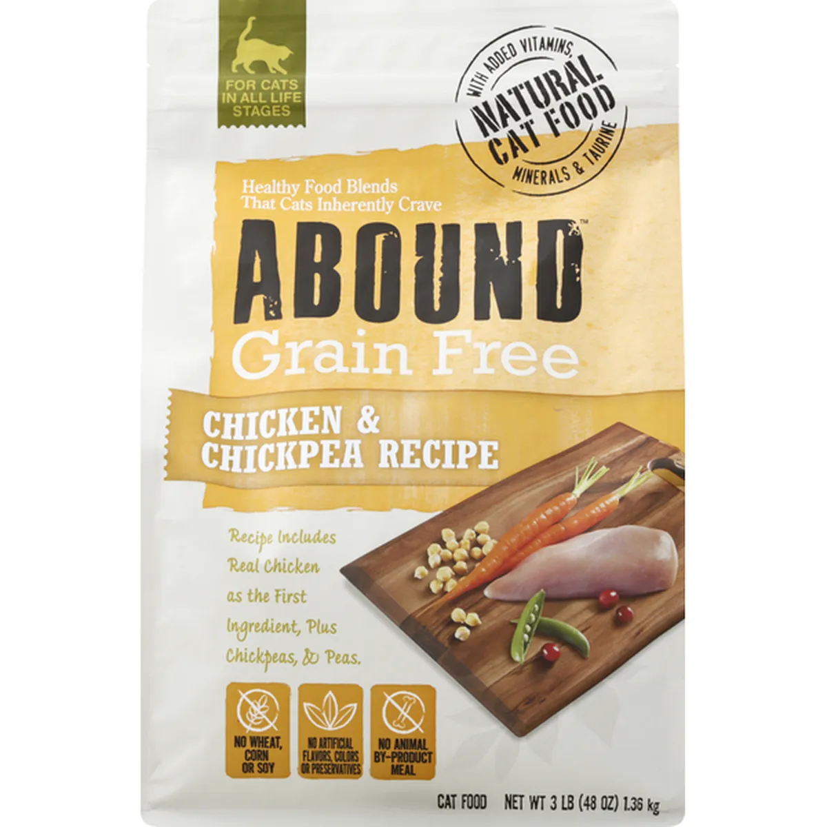 Abound Cat Food Grain Free Chicken Chickpea Recipe 3 lb