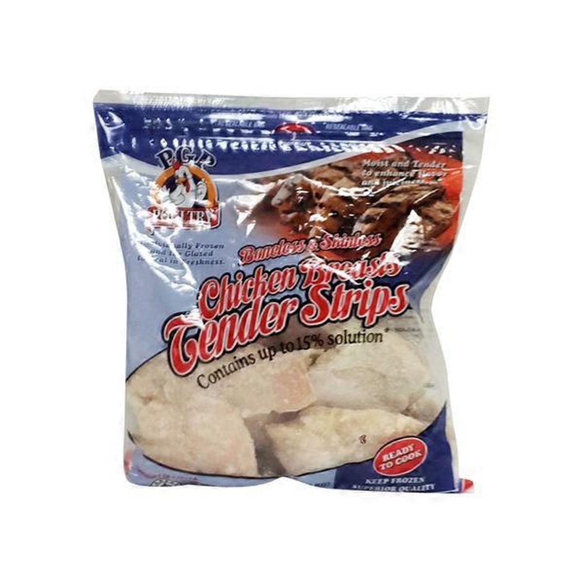 Wolverine Meat Pgp Boneless Skinless Chicken Tender Strip (40 oz ...