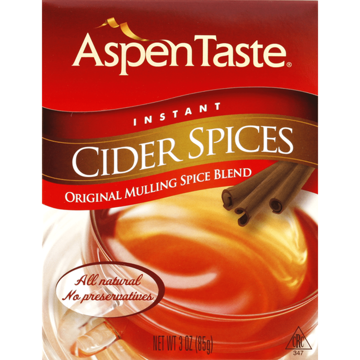 Aspen Taste Mulling Spice Blend Instant Original Cider Spices 3 Oz