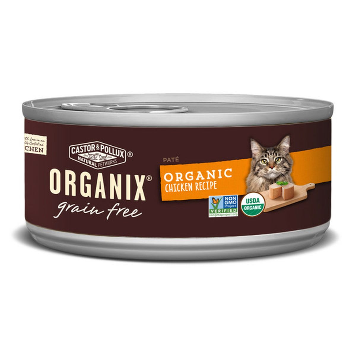 Castor Pollux ORGANIX Grain Free Organic Chicken Recipe Wet Cat Food