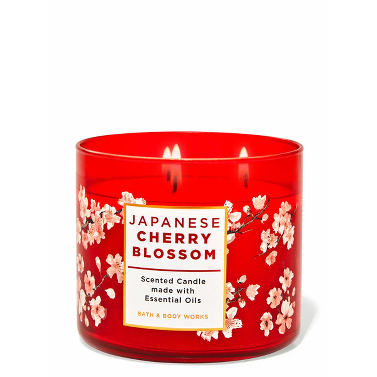 Bath Body Works Japanese Cherry Blossom 3 Wick Candle 14 5 Oz