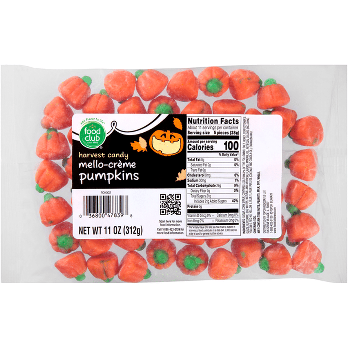 Food Club Mello Creme Pumpkins Harvest Candy Oz Delivery Or Pickup