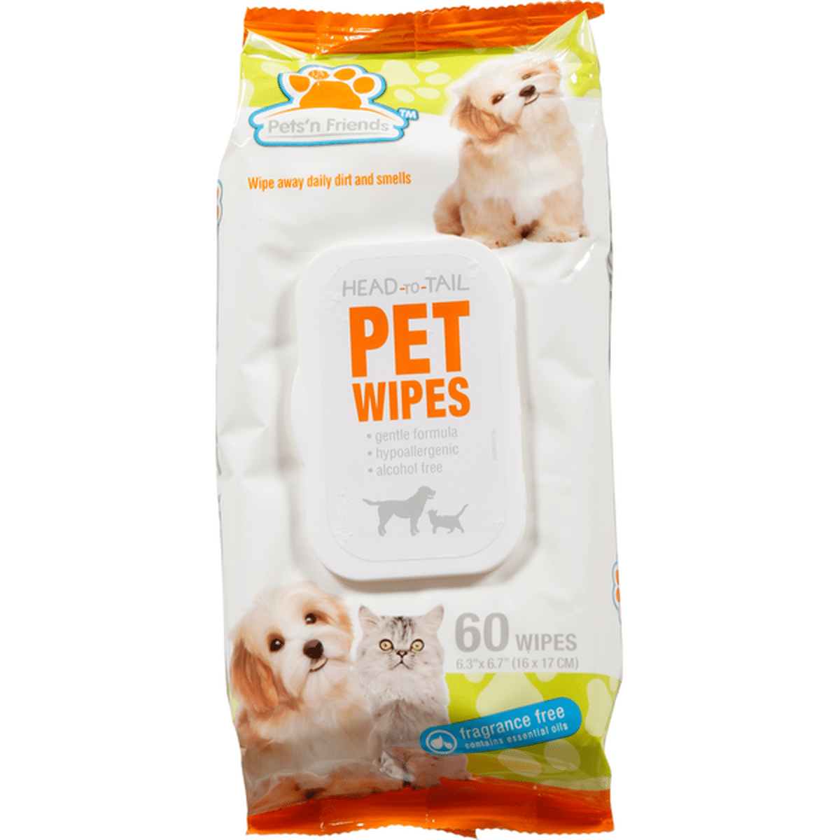 Pets'n Friends Pet Wipes, Head-to-Tail (60 each) Delivery or Pickup ...