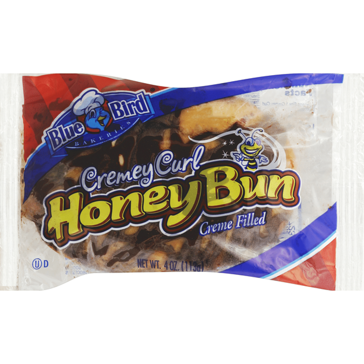 Bluebird Honey Bun, Cremey Curl, Creme Filled (4 oz) Delivery or Pickup  Near Me - Instacart