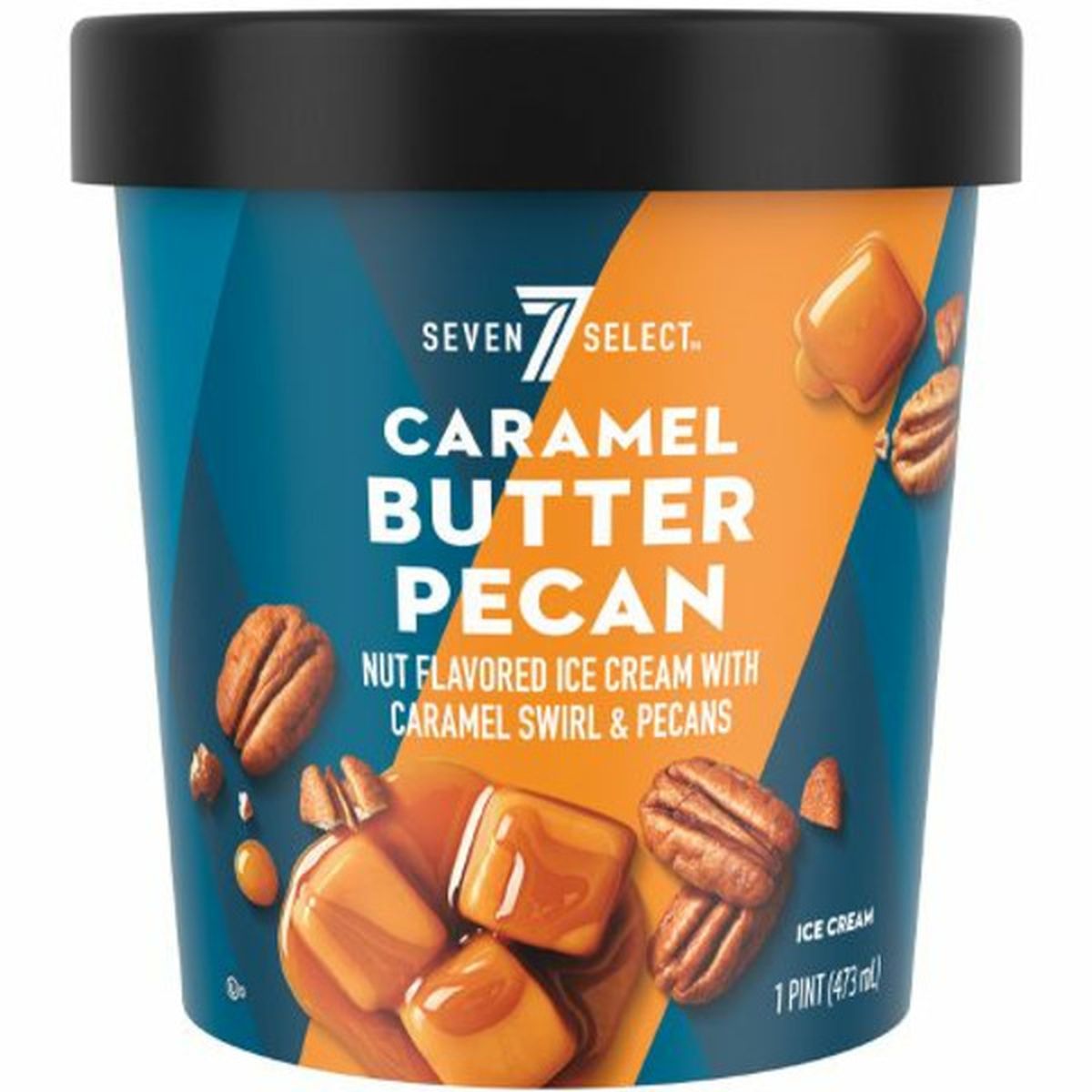 7‑Eleven Caramel Butter Pecan Nut Flavored Ice Cream With Caramel 