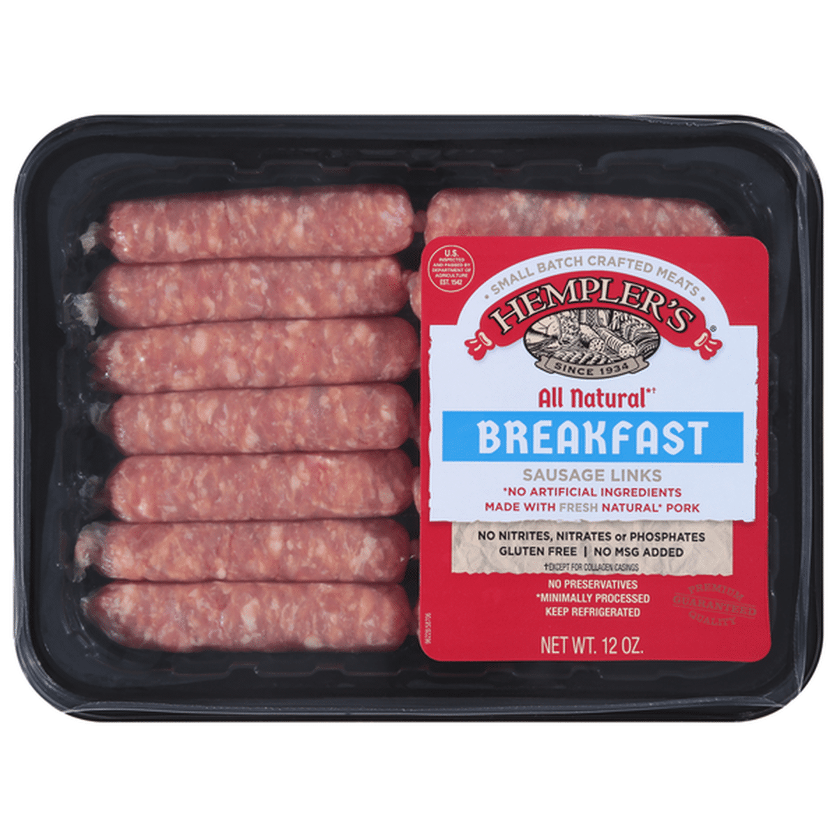 Hempler's Sausage Links, Breakfast (12 oz) Delivery or Pickup Near Me ...