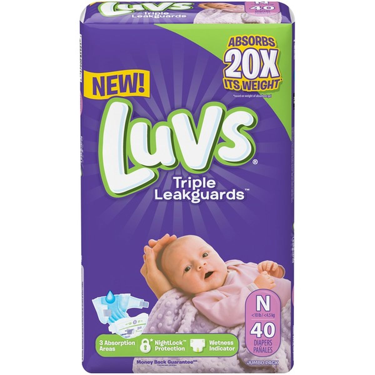 Luvs diapers triple orders leakguards