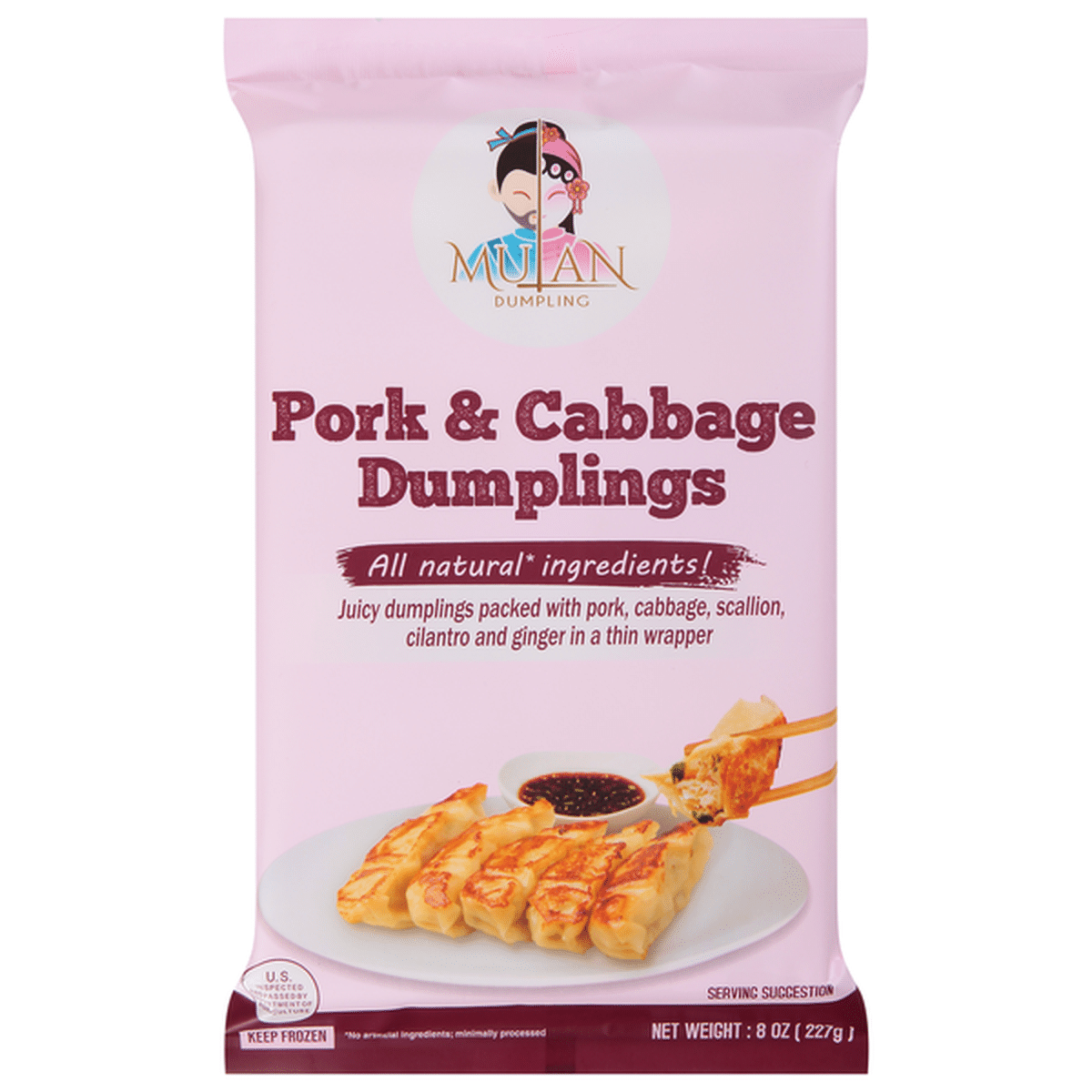 Mulan Dumpling Dumplings, Pork & Cabbage (8 oz) Delivery or Pickup Near ...