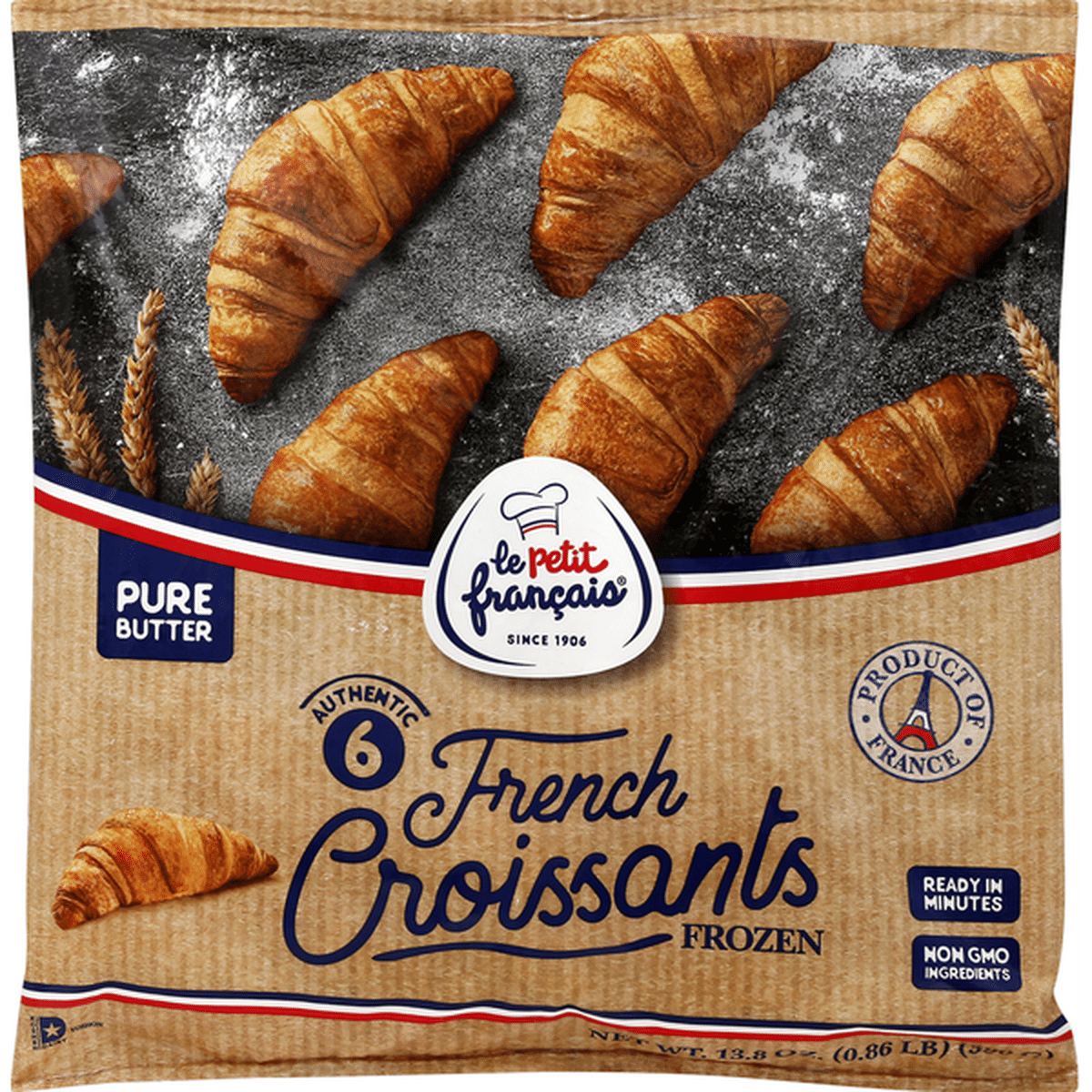 Les Petits Français Croissants, French, Authentic (6 each) Delivery or  Pickup Near Me - Instacart