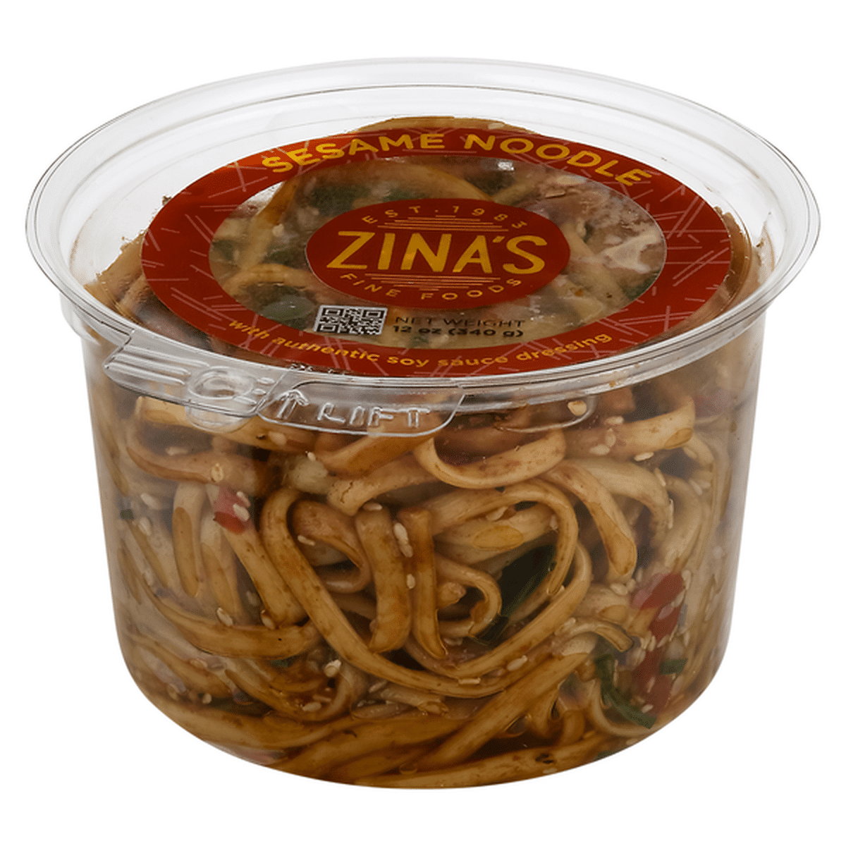 Zina's Sesame Noodle Salad, Round (12 oz) Delivery or Pickup Near Me ...