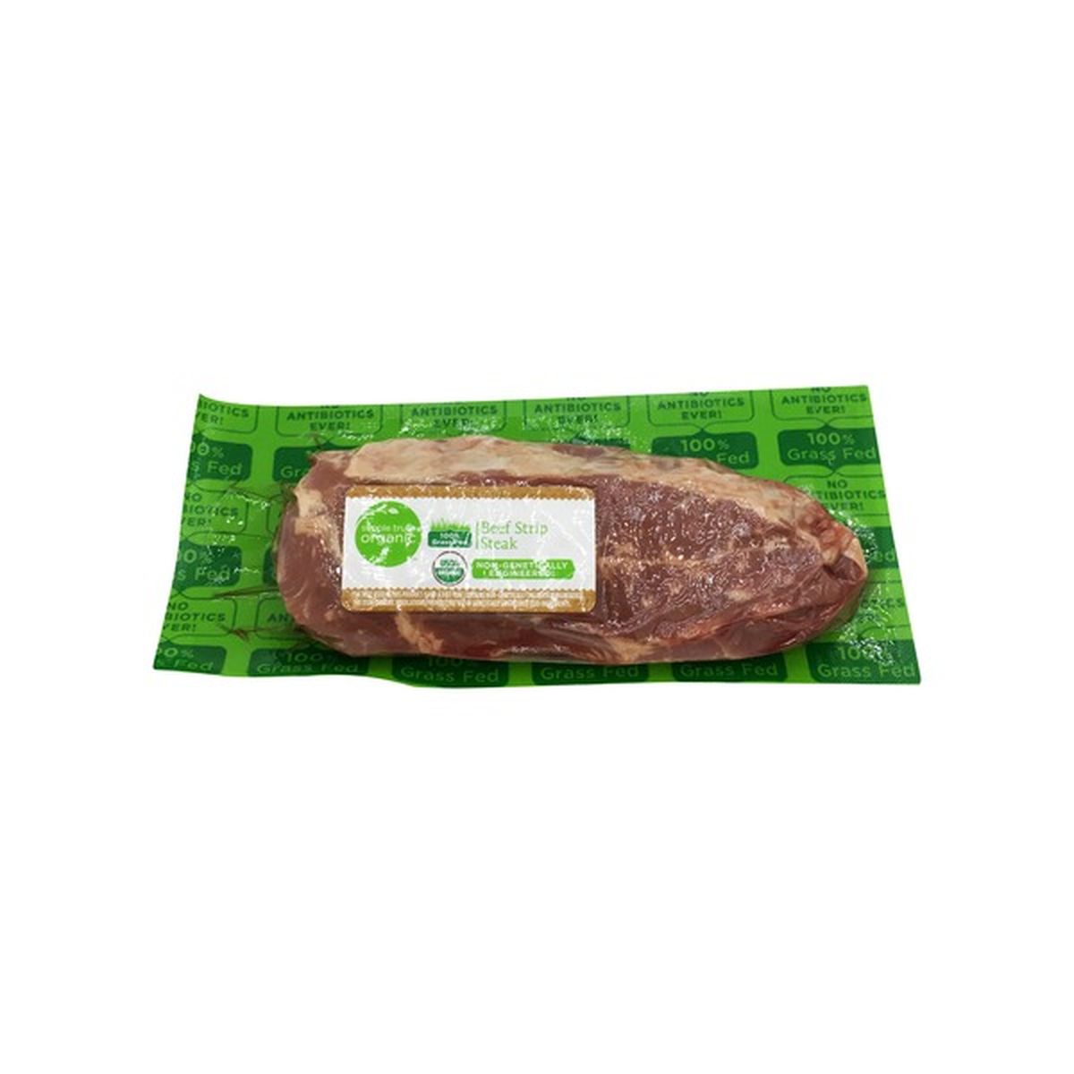 Simple Truth Organic Grass Fed Beef Strip Steak 1 Lb Delivery Or Pickup Near Me Instacart