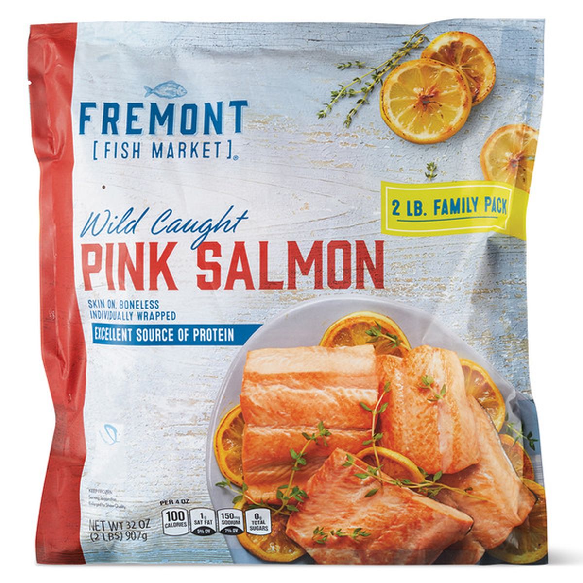 Fremont Fish Market Value Pack Wild Caught Salmon (32 oz) Delivery or  Pickup Near Me - Instacart