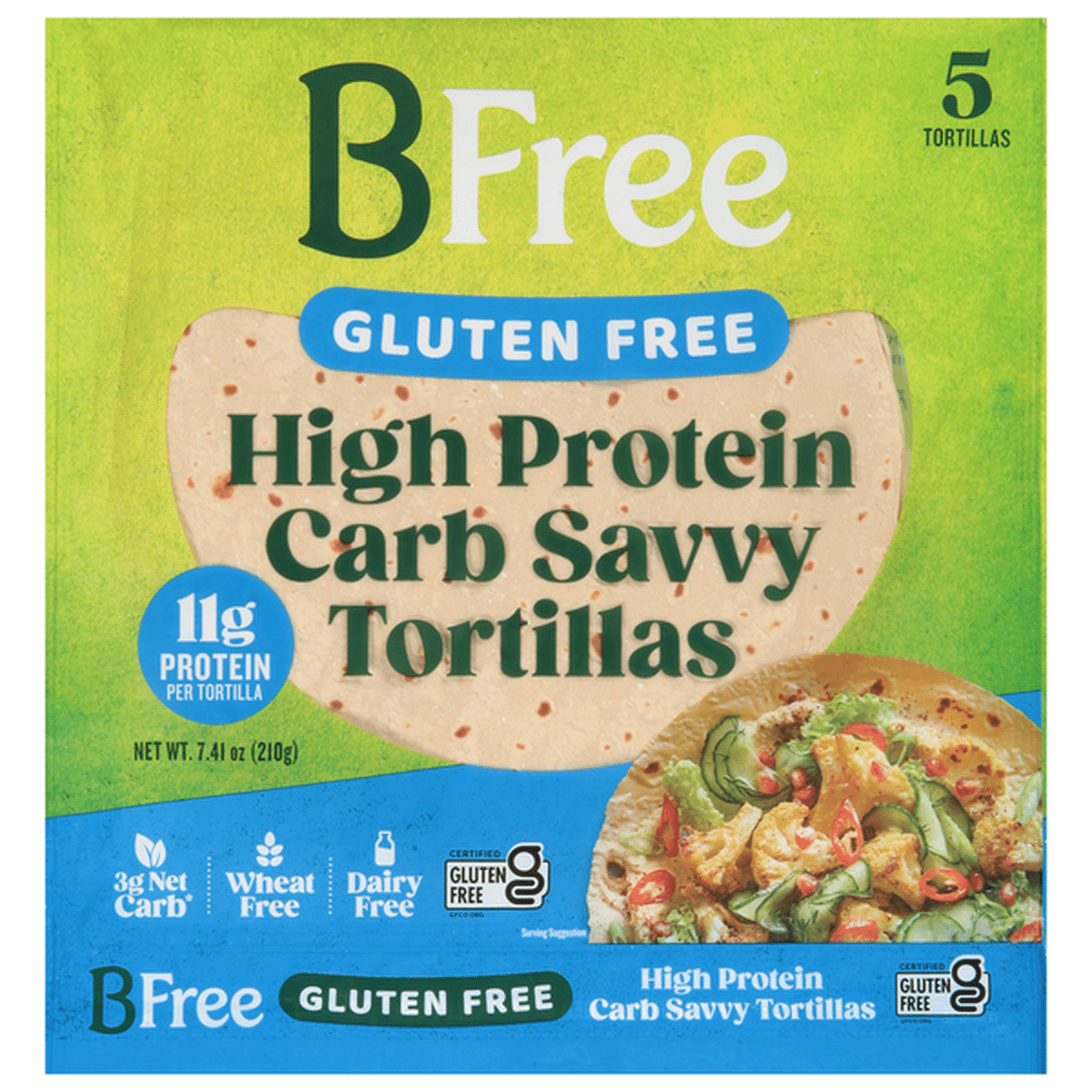 BFree Tortillas, Gluten Free, High Protein, Carb Savvy (5 Ct) Delivery ...