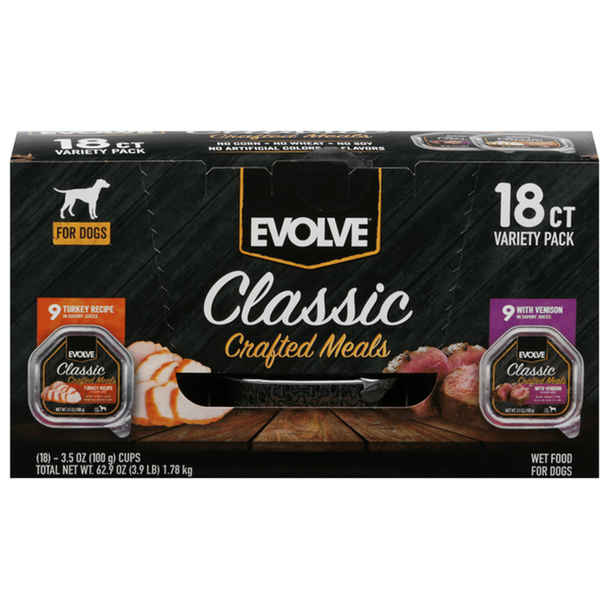 EVOLVE Wet Food for Dogs, Classic, Crafted Meals, Variety Pack (3.5 oz)  Delivery or Pickup Near Me - Instacart