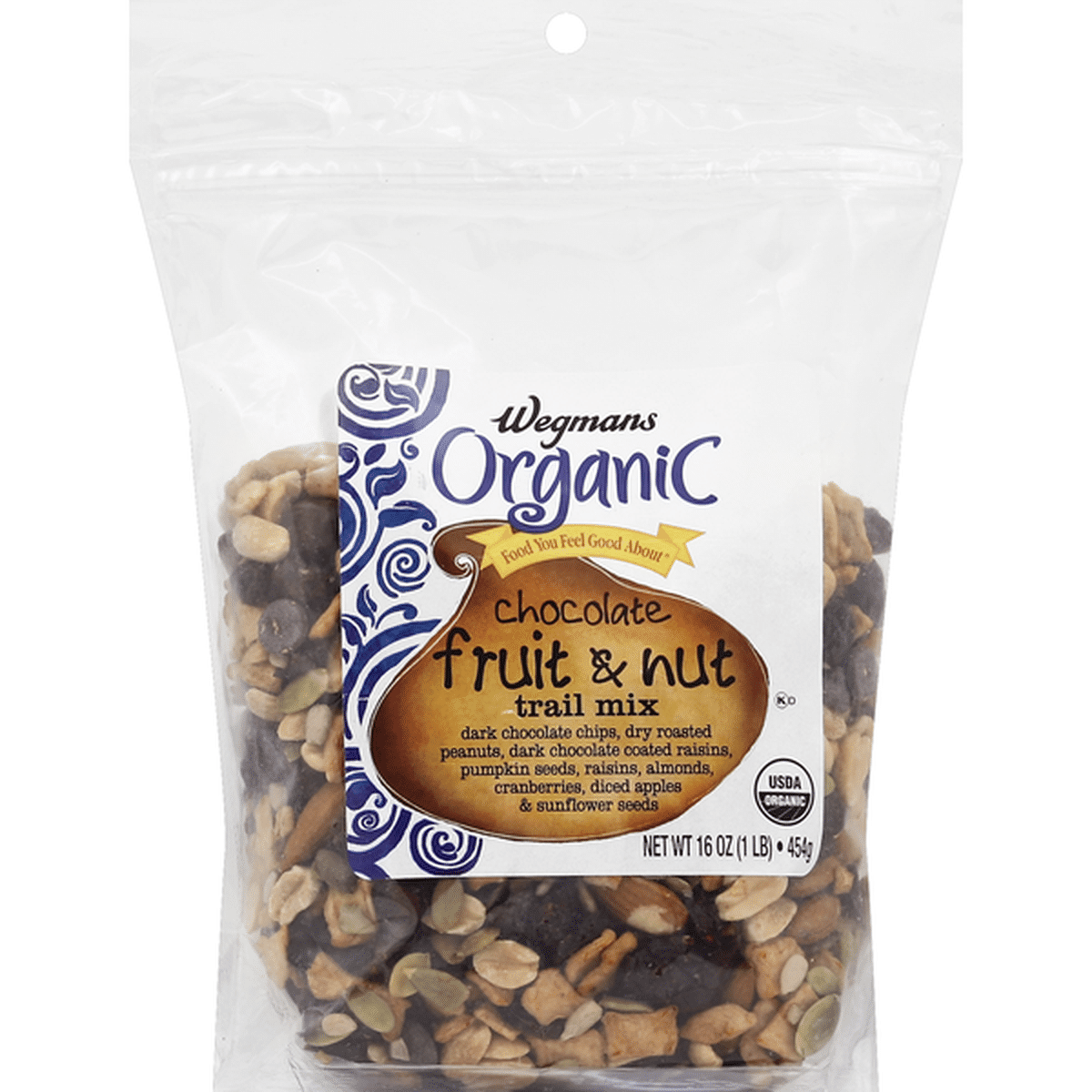 Wegmans Organic Food You Feel Good About Chocolate Fruit Nut Trail